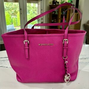 Michael Kors Fuchsia Tote Bag
